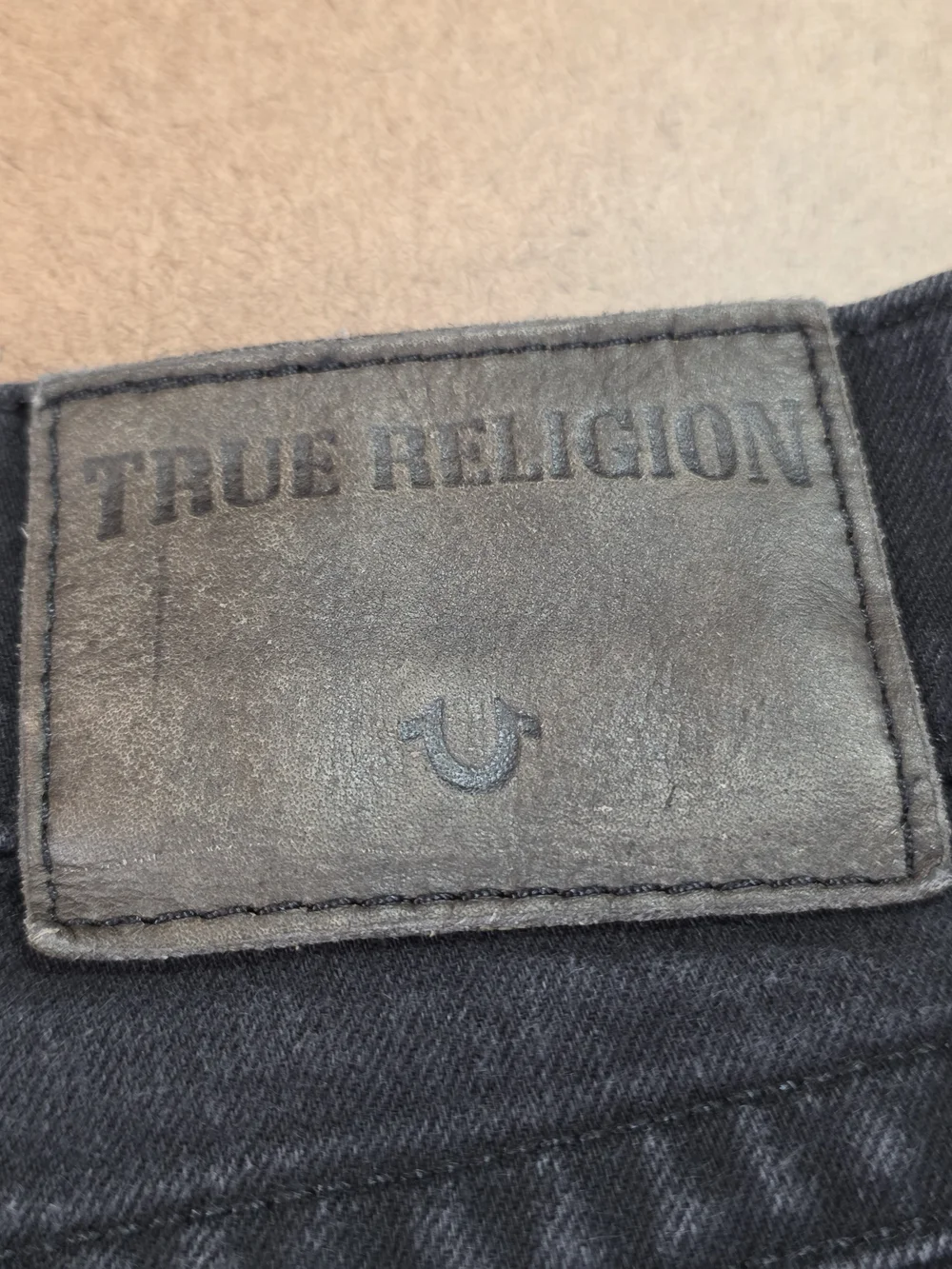 True Religion Black‎ Men's Denim Jean Shorts 36